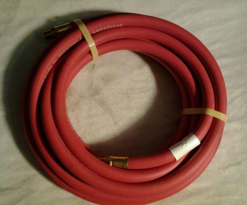 Red 3/8 x 50&#039; Goodyear Rubber Hose for air , oil,grease.