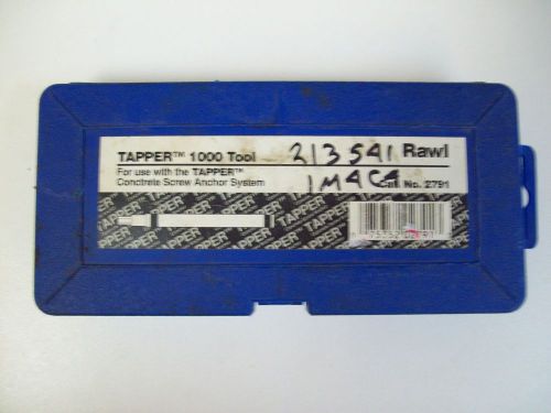 RAWL  TAPPER 1000 TOOL CONCRETE SCREW ANCHOR SYSTEM # 2791 - FREE SHIPPING !!!