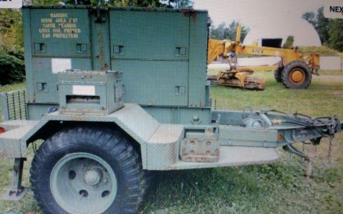 Military 30kw diesel extreme duty emp proof generator 1 ph 3 ph on trailer 900hr for sale
