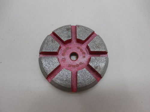3&#034; 8-seg Stone Concrete Diamond granite floor grinding wheel # 150 grit  Velcro