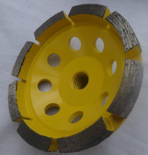 4” Pro Concrete / Masonry Single Row Diamond Grinding Cup Wheel Super Beefy Segs