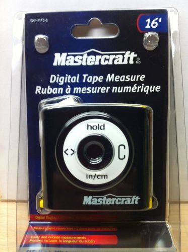 Mastercraft Digital Display Tape Measure 16&#039; Batteries Inclueded