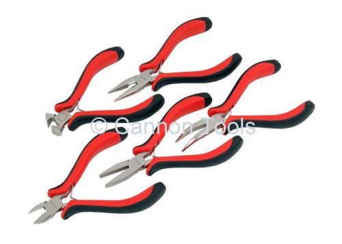 5pc mini pliers tools kit cutter round bent long flat nose beading making 1104 for sale