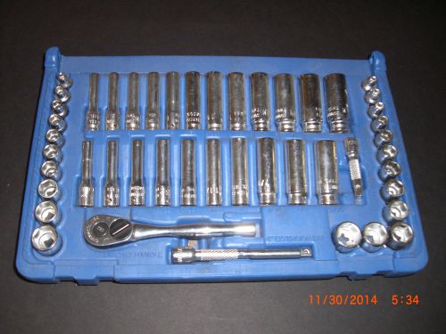 Cornwell tools 47 piece 1/4&#034; drive sae &amp; metric ratchet &amp; socket super set for sale