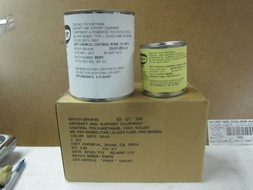 Deft polyurethane topcoat paint kit 03-gy-292 (gray 36375) 1 gal for sale