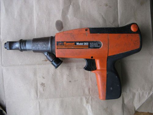 Ramset mODEL # D60 Redhead Powder Actuated Nail Gun With Carrying Case
