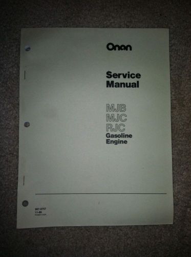 Onan MJB MJC RJC Service Manual