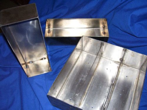 Stainless steel hardware / work / tool / parts boxes heavy guage for sale
