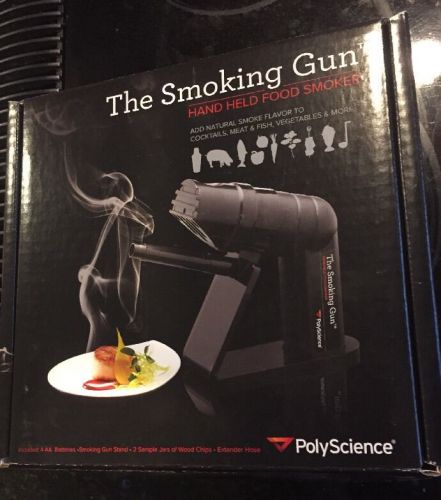Polyscience the smoking gun professional handheld indoor smoker w/ wood chips!! for sale
