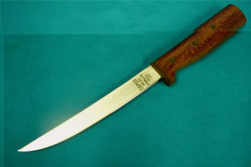 Classic capco #4217 narrow boning knife 6&#034; aisi-420 ss blade wood handle new for sale