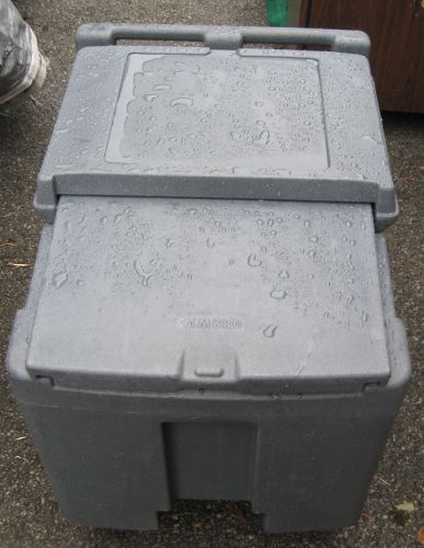Cambro ics125l ice bin caddie cart sliding lid 125 lbs size for sale