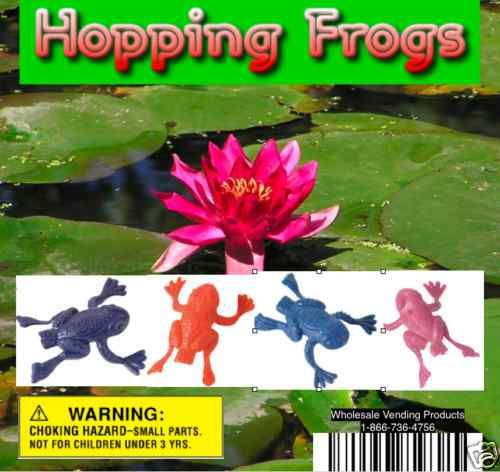 250 Hopping Frogs In 2&#034; Vending Capsules WHOLESALE!