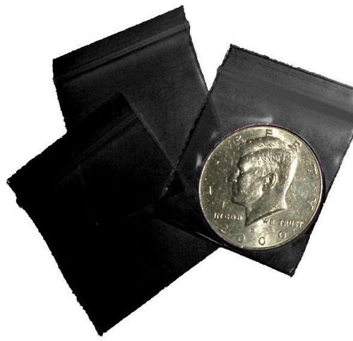 1000 Black Baggies 1.5 x 1.5 in.  mini ziplock bags  1515