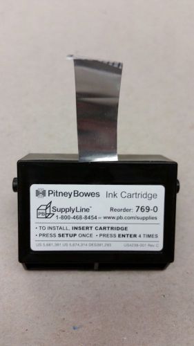 (3) Pitney Bowes Ink Jet Cartridges, Red, E700 / G700 Series, NEW/SEALED