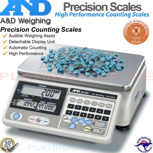 A&amp;d premium 2g precision counting scales warehouse parcel scale 15kg capacity for sale