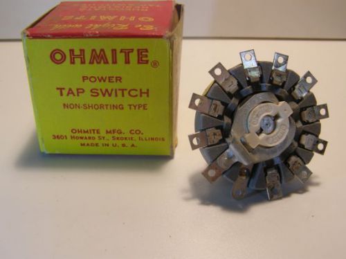 New  OHMITE 111-11 Rotary Tap Switch 150V-AC 10Amp