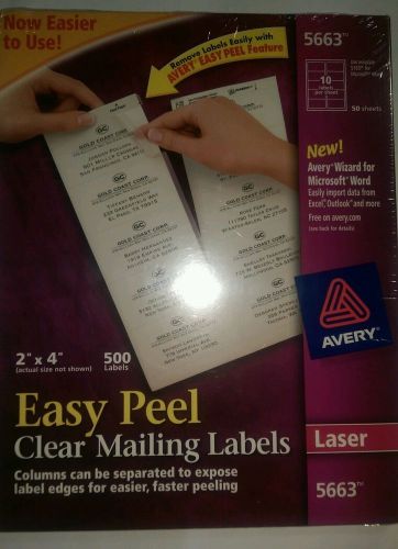 Easy Peel Clear Mailing Labels