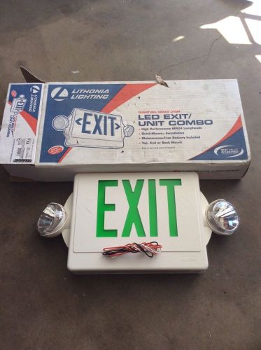 Lithonia lighting emergency led exit unit combo for sale