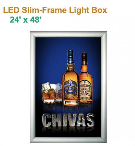 Slim Snap Frame LED Light Box 24&#039;&#039;x 48&#039;&#039; (Menu Box/Sign Board/Poster Box)