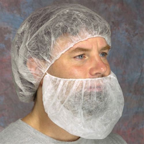 Case of 1000  White Bouffant Breathable Head/Hair Covers