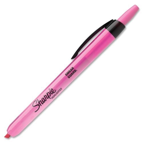 Sharpie Accent Retractable Highlighter -Fluorescent Pink Ink - 12/Pk - SAN28029