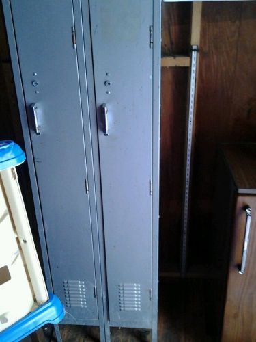 Vintage industrial metal gym work locker
