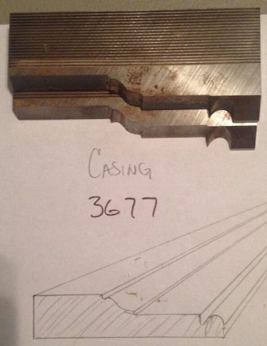 Lot 3677 Casing  Moulding Weinig / WKW Corrugated Knives Shaper Moulder