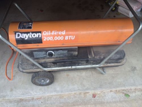 Dayton oil-filled 200,000 blower heater for sale