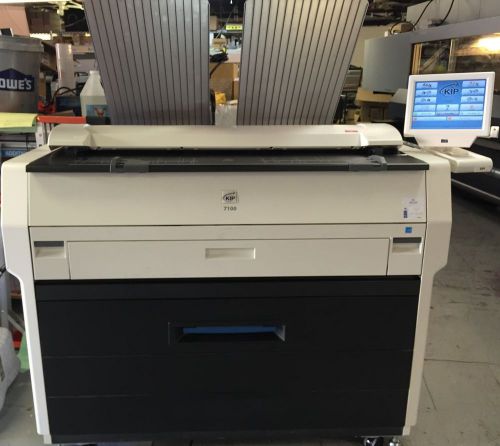 Kip 7100 engineering copier printer scanner with color scan 7100  30k meter! for sale