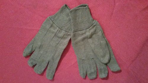 One pair Industrial Brown Jersey Work Gloves
