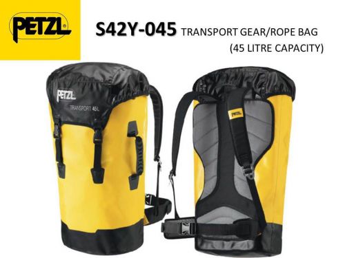 Petzl s42y 045 transport backpack,yellow/black/gray for sale