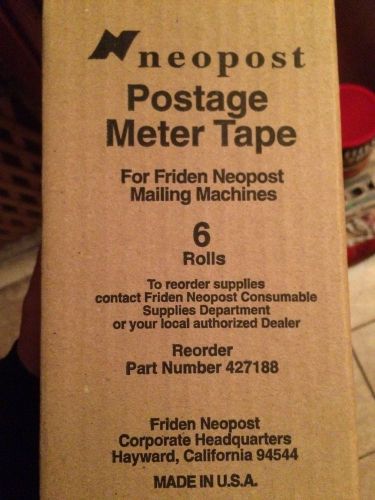 Postage Meter Tapes - Neopost PN427188 - 6 Rolls, New Box.
