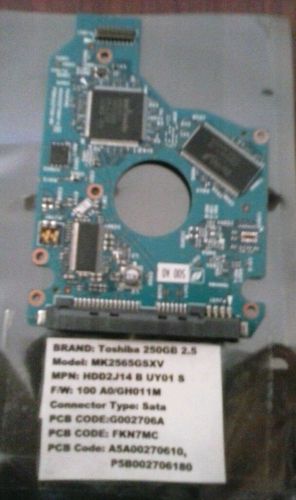 PCB MK2565GSXV HDD2J14 B UY01 S, 100 A0/GH011M Toshiba 250gb Sata