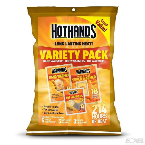 HeatMax #HM07019VP HotHands, Variety Pack_Hand, Body &amp; Toe Warmers