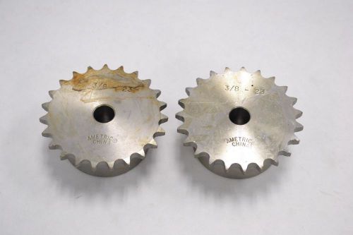 LOT 2 NEW AMETRIC 3/8-23 23 TOOTH SINGLE ROW CHAIN 3/8IN SPROCKET B313928