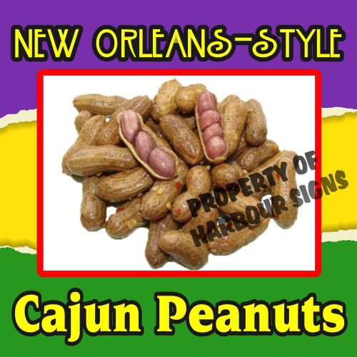 New Orleans Style Cajun Peanuts Decal 14&#034; Food Truck Concession Restaurant
