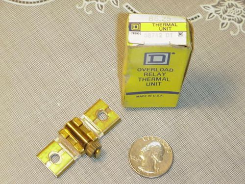 Square D OverLoad Relay Therm Unit B6.25 Ship $1.95 NEW