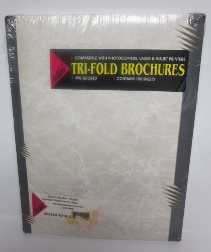 Acid-free tri-fold brochures for photcopiers, laser &amp; inkjet printers 100 ct for sale