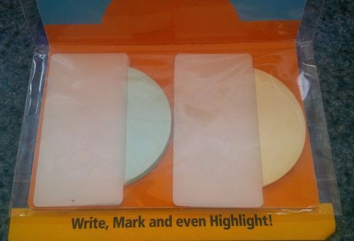Avery Note Tabs Round Edge 16384, 2&#034; x 1.5&#034; Light Blue &amp; Yellow (20, 10 of each)