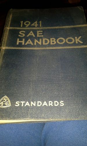 1941 SAE HANDBOOK STANDARDS 830 PAGES MACHINIST MACHINE SHOP BOOK