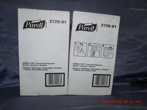 ( 2 ) Purell TFX Touch Free Hand Sanitizer Dispenser System (2720-01) - NEW