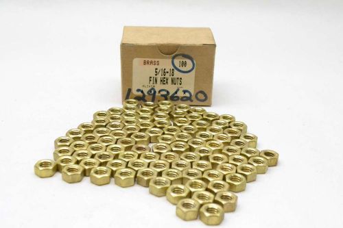 NEW 5/16-18 BRASS FINISHED HEX NUT D411988