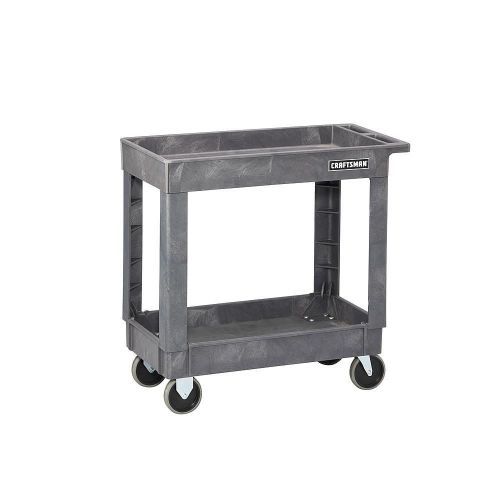 Craftsman 34-1/2&#034; 2-shelf heavy-duty plastic utility cart model 59732 fast s/h for sale