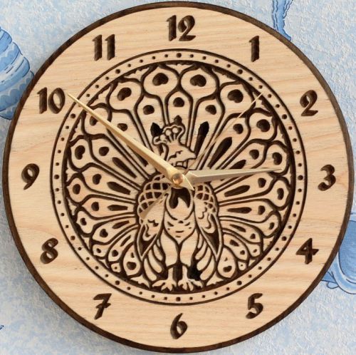 New Wall Clock Bird 3d or engrave STL file - Model for CNC Router Machine