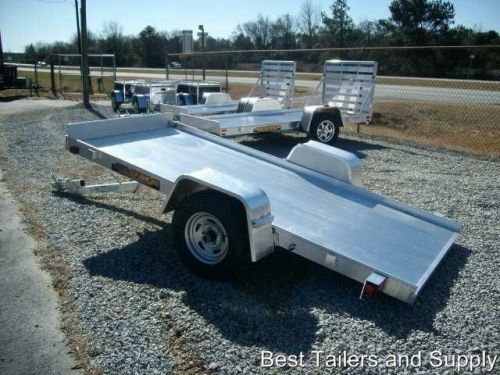 ALUMA 5410 tilt 4&#039;6&#034;x10 Aluminum ATV motorcycle utility Trailer NEW 2015