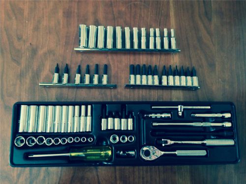 Proto 47120 37 pc sae 1/4&#034; drive socket set, plus 4-14mm, and metric and sae hex for sale
