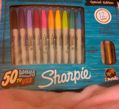 sharpie 12 permanent point markers
