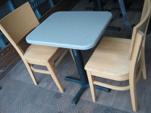 WENDYS TABLES TWO PERSON WOODEN TABLES RESTAURANT TABLES