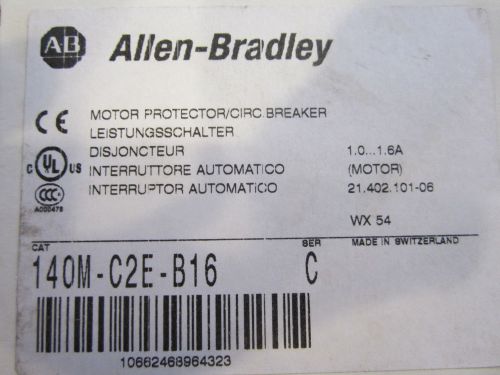 Allen Bradley 140M-C2E-B16 Motor protector