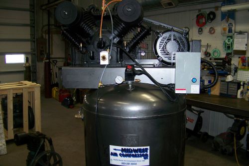 Chicago pneumatic  air compressor 7.5 hp 1 ph. two stage, cast iron new other for sale